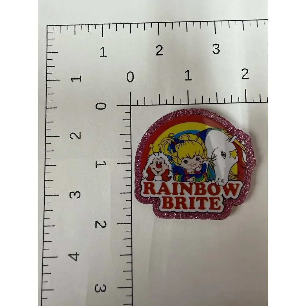 6 Pc Rainbow Brite Acrylic Flatbacks